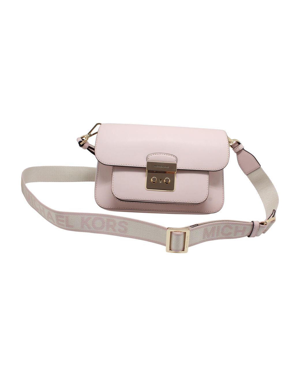 Sloan medium logo shop and leather satchel