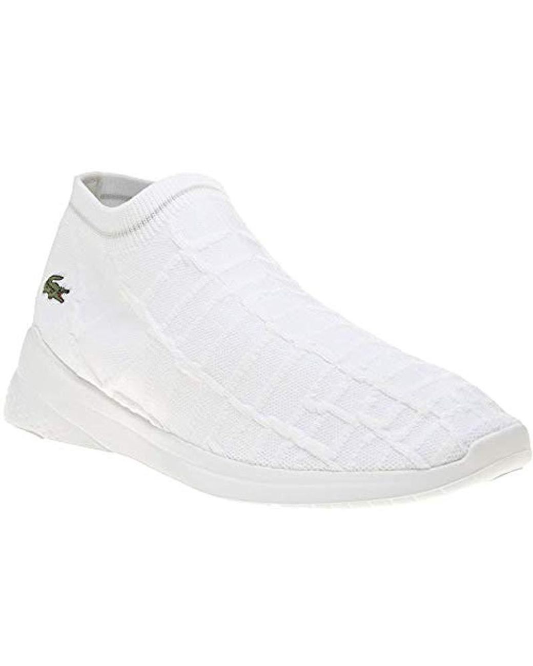 Lacoste white on sale sock trainers