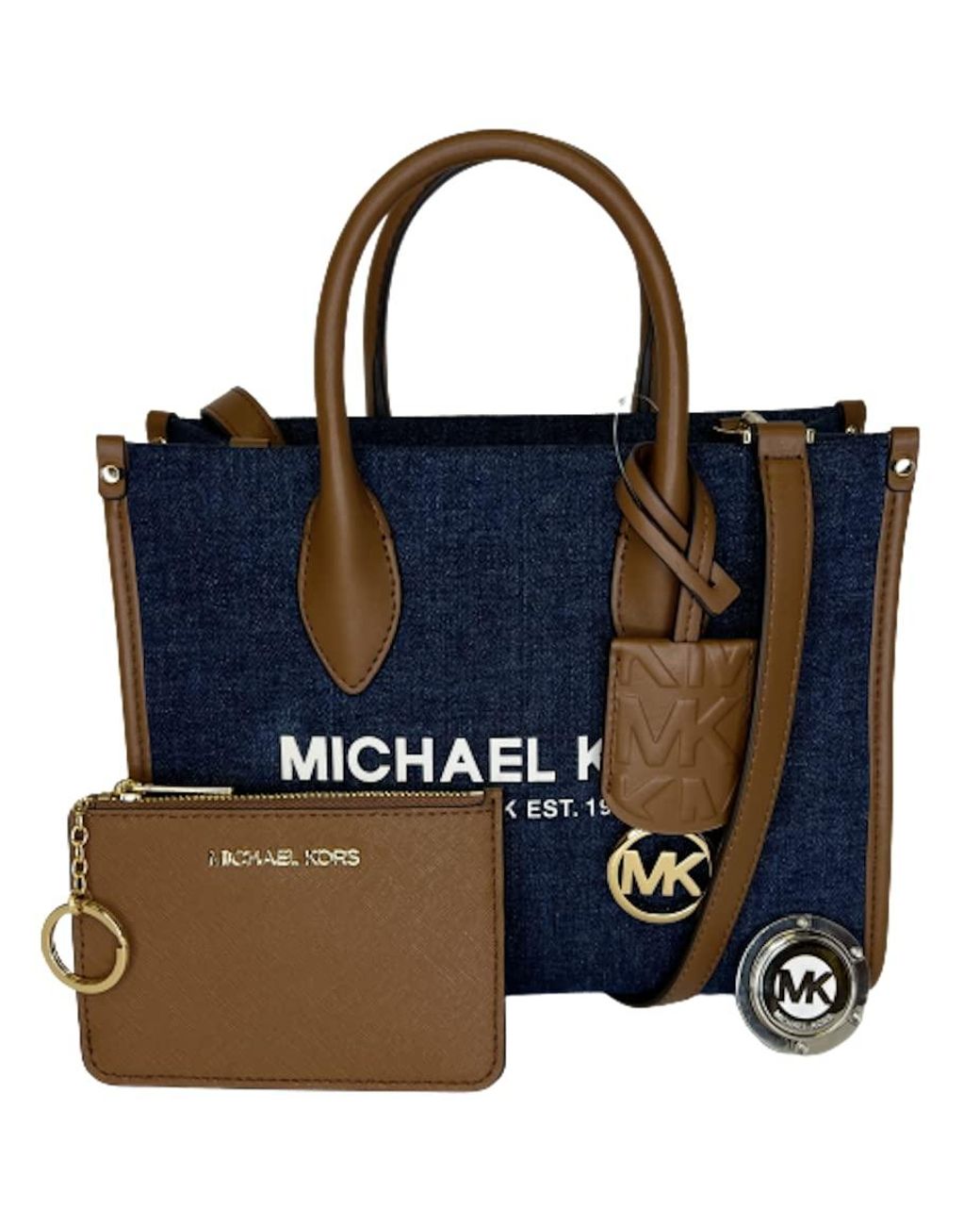 Borsa a tracolla piccola con cerniera e portamonete SM TZ e gancio di Michael  Kors in Blu | Lyst