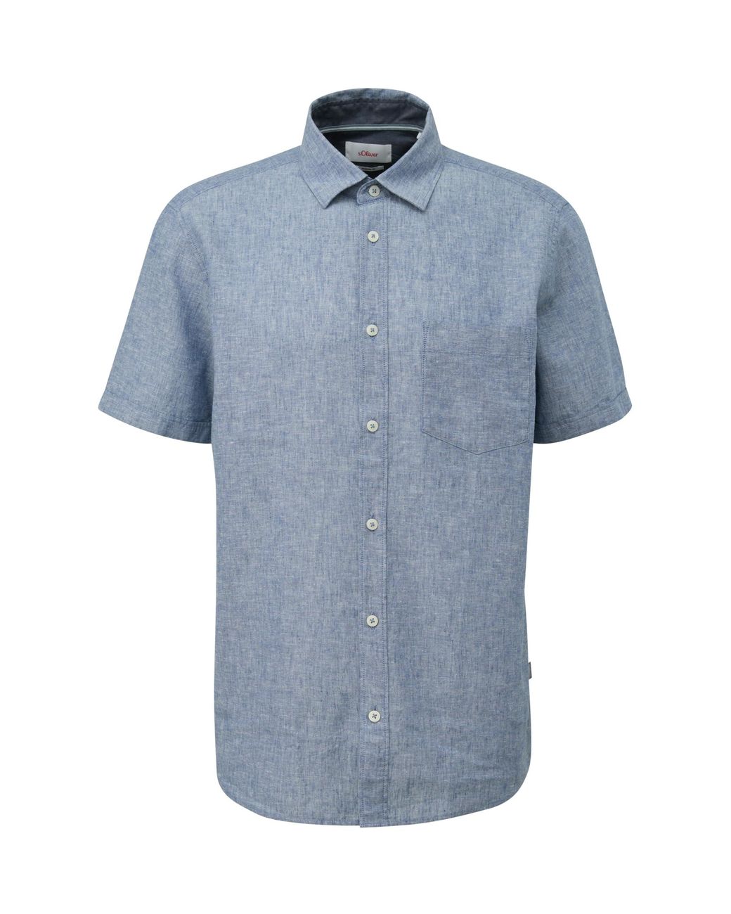 S.Oliver Herren Hemd Kurzarm - Reguläre Passform, Weiche Baumwolle, Klassisches Design