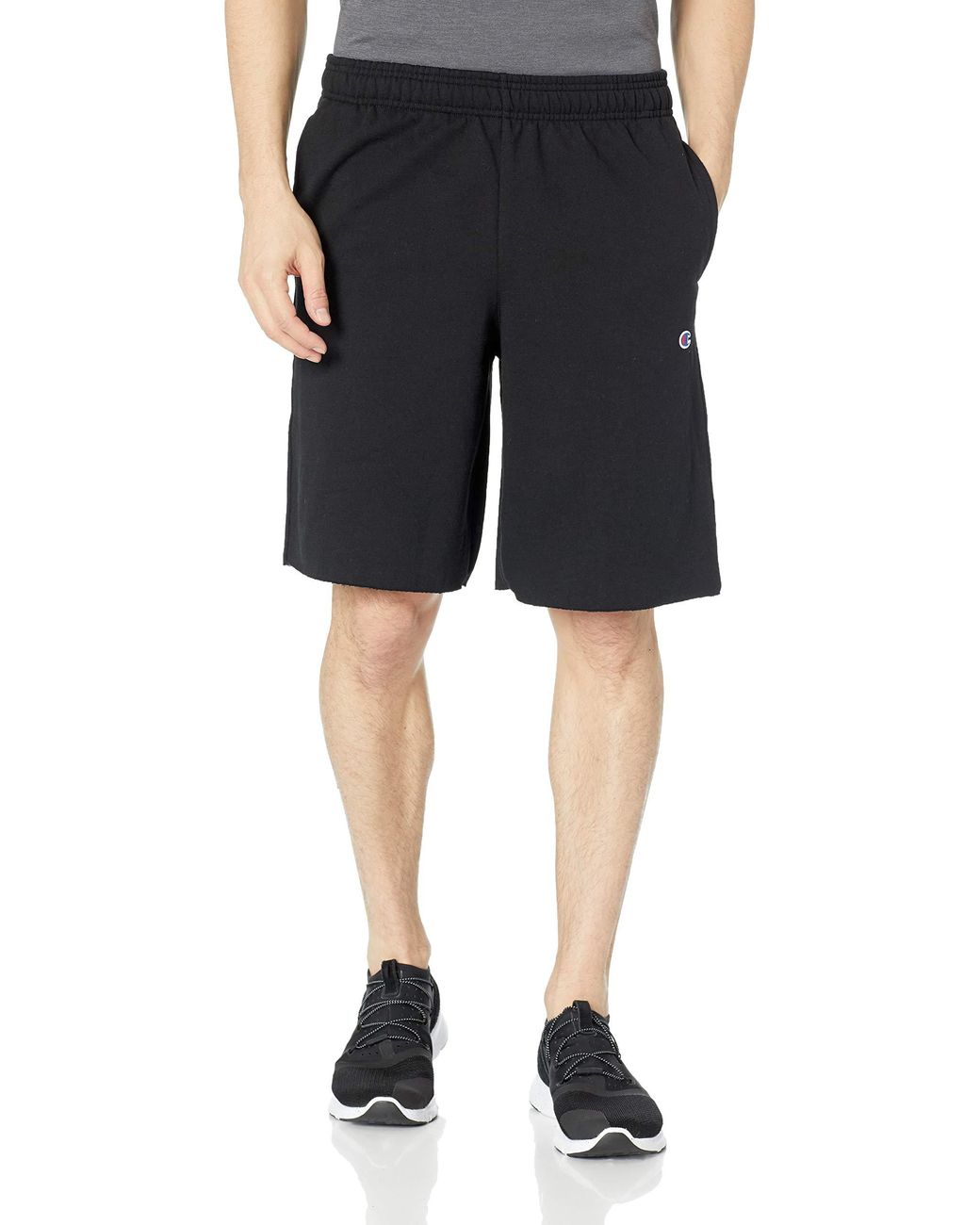 Champion Powerblend Fleece Short in Black for Men - Save 17% - Lyst