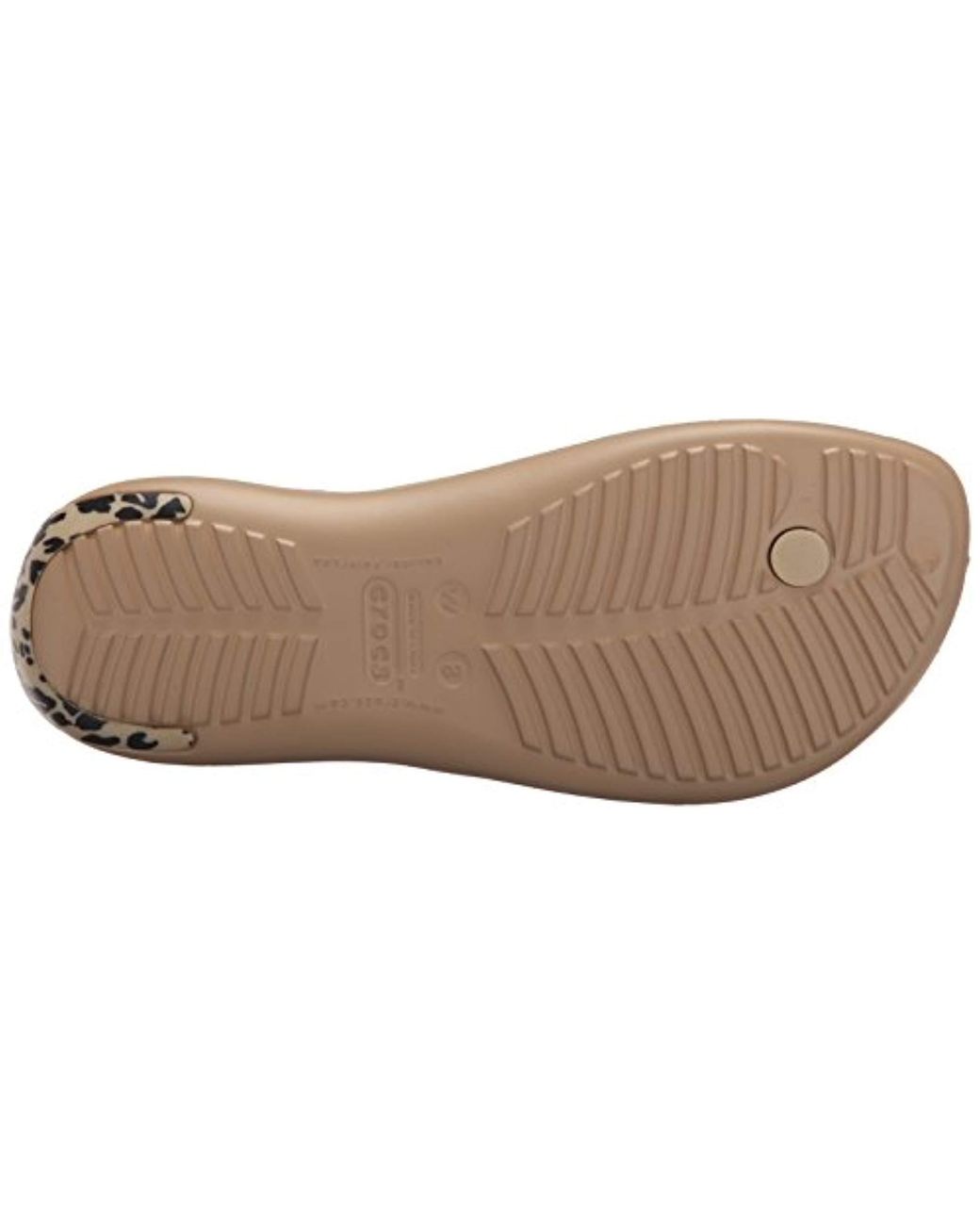 Crocs™ Sexi Leopard Print W Flip Flop in Metallic | Lyst