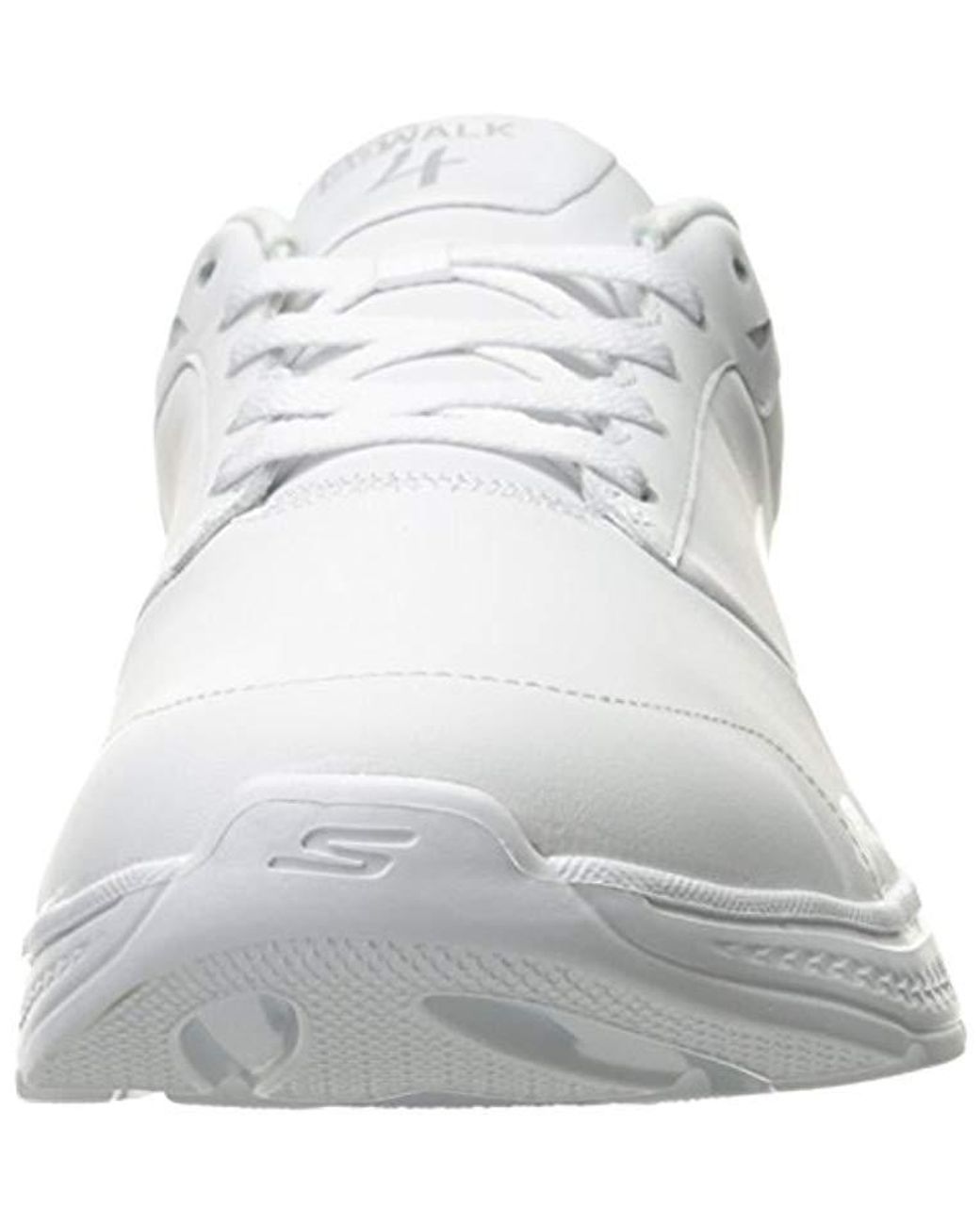 Skechers Performance Go Walk 4 Complete Leather Walking Shoe in White for  Men | Lyst