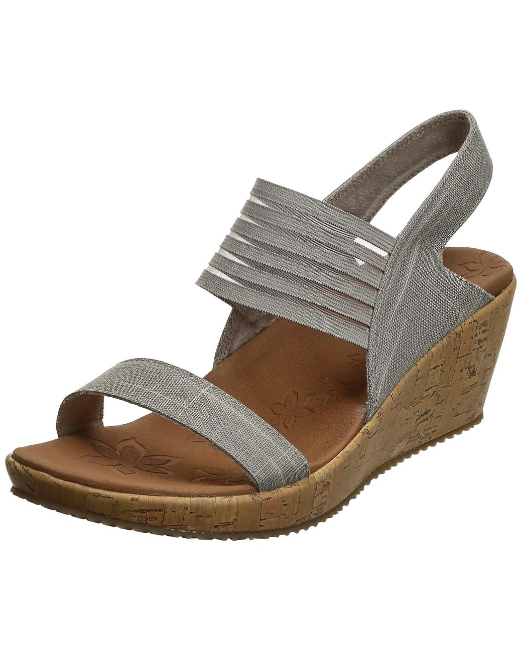 Skechers Linen 38527 Open Toe Sandals 