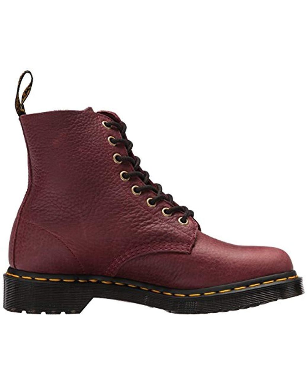 Dr. Martens Dr.martens S 1460 Pascal W/zip Grizzly Leather Boots in Red |  Lyst UK