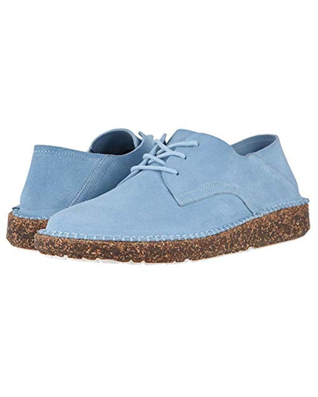 Birkenstock Suede Gary in Sky Suede (Blue) Lyst Birkenstock Womens Laramie Low Sand Suede Lace up Shoes Size