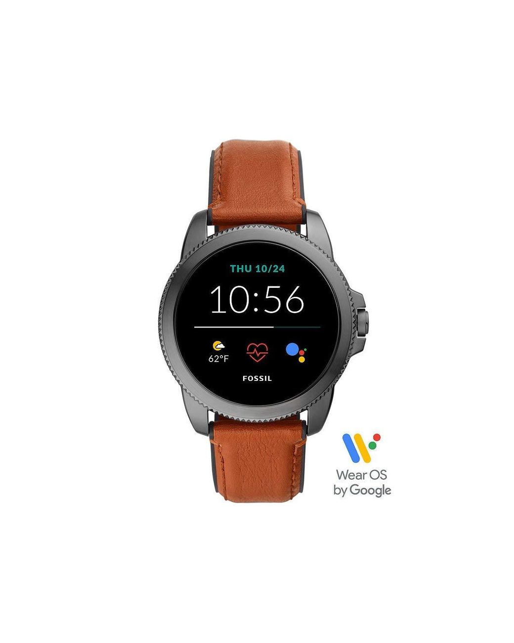 Montre connectée Gen 5e avec haut-parleur Cuir Fossil pour homme en coloris  Marron - 31 % de réduction - Lyst