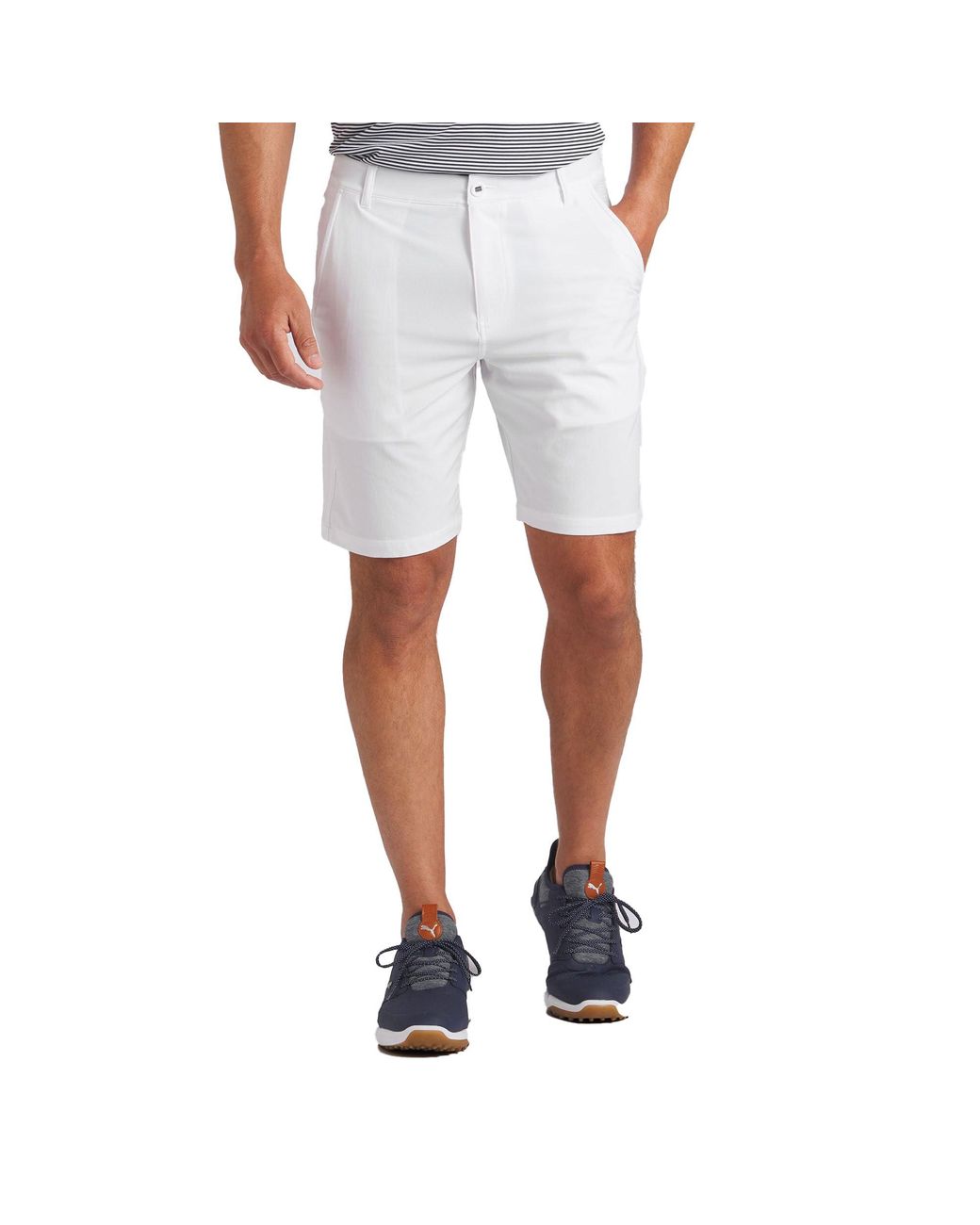 Puma white best sale golf shorts