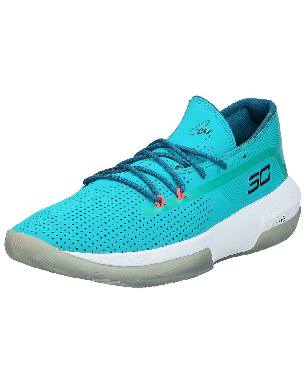 Under Armour Synthetic Sc 3zer0 Iii Basketball Shoe in Blue for Men Lyst