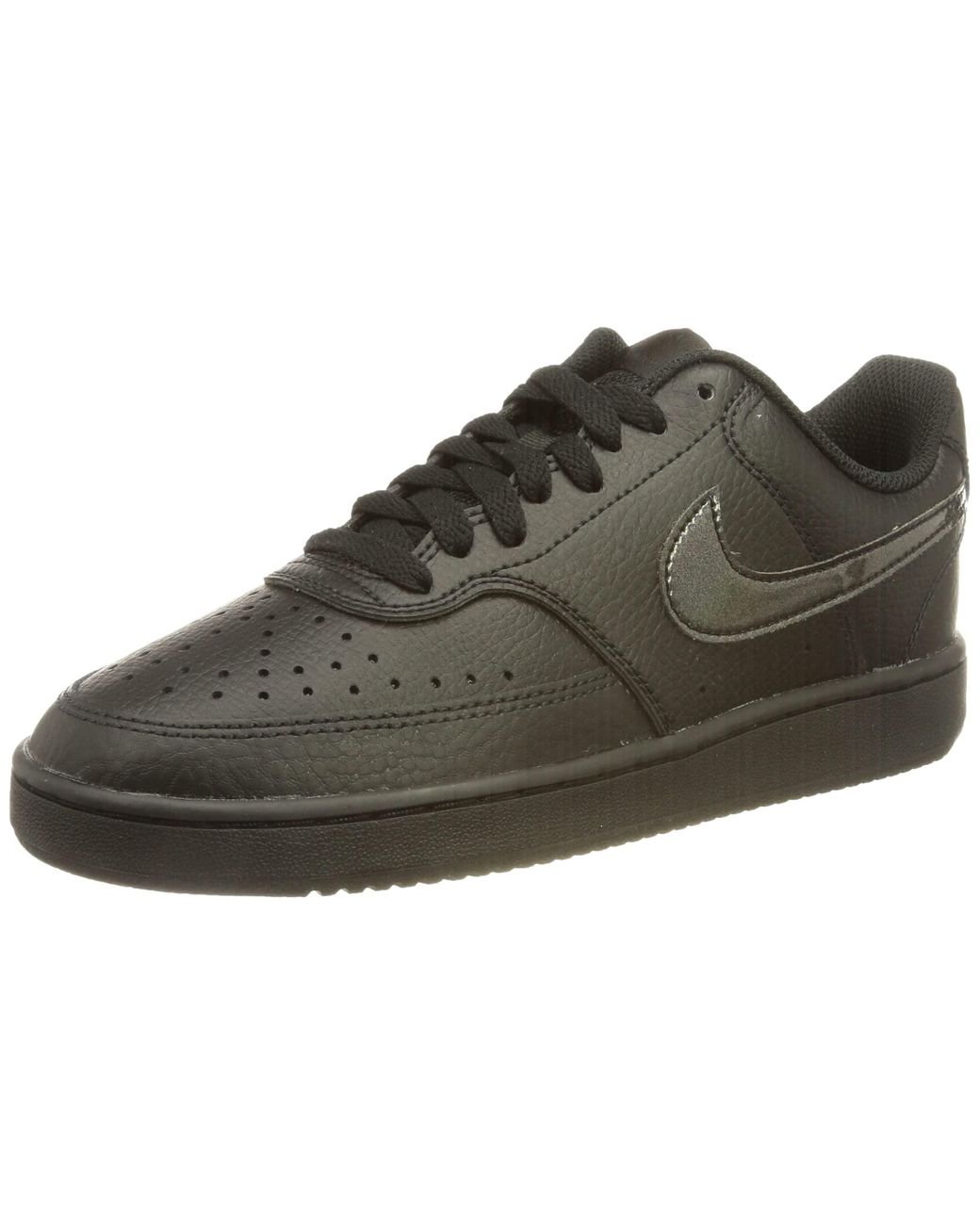 Nike Court Vision Low Sneaker in Black | Lyst UK