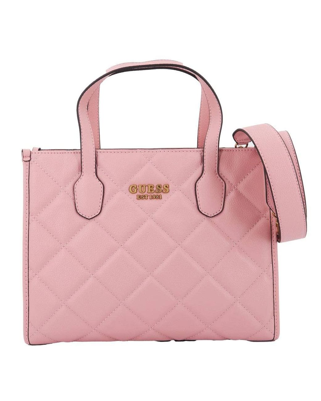 Silvana Two Compartment Tote Dusty Pink di Guess | Lyst