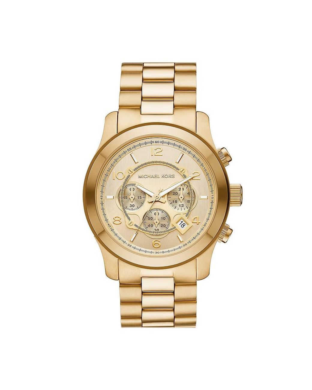 Michael Kors Mk9074 Runway Chronograph Watch in Metallic Lyst UK