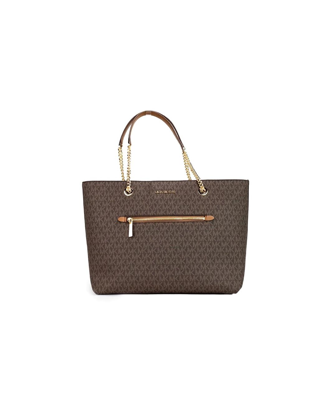 Michael Kors Jet Set Item Medium Front Pocket Chain Tote Bag Purse in Black Lyst UK
