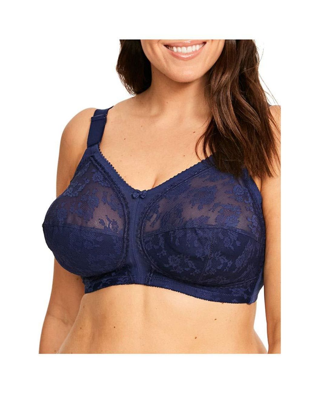Triumph S Doreen Bra Size 38k In Sterling Blue 80 Polyamide, 13 Elastane, 7 Cotton Lyst UK
