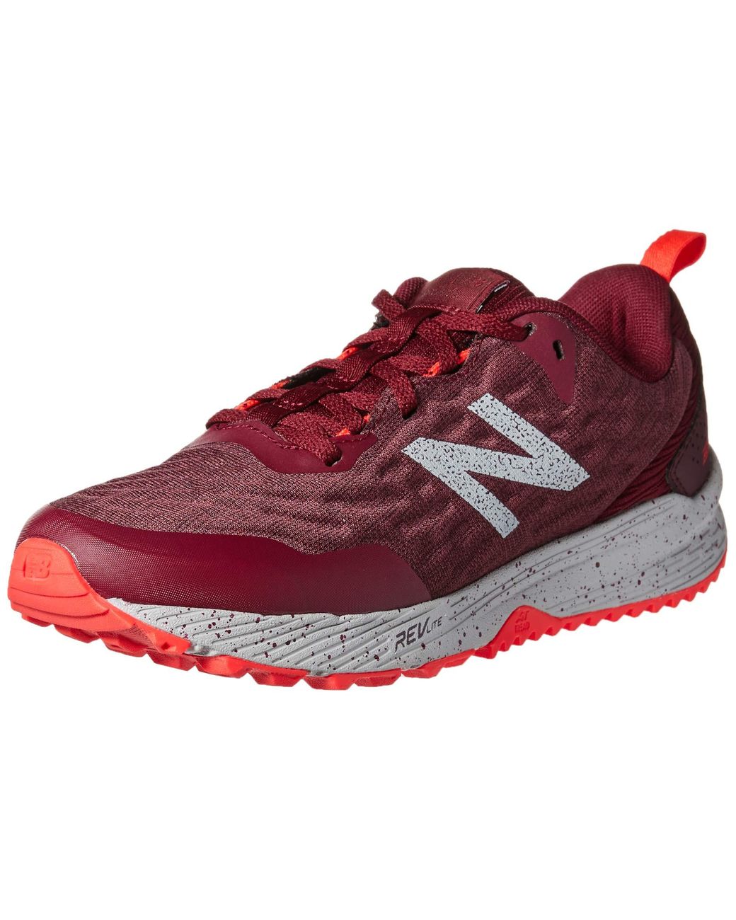new balance womens nitrel v3 trail running shoes burgundy