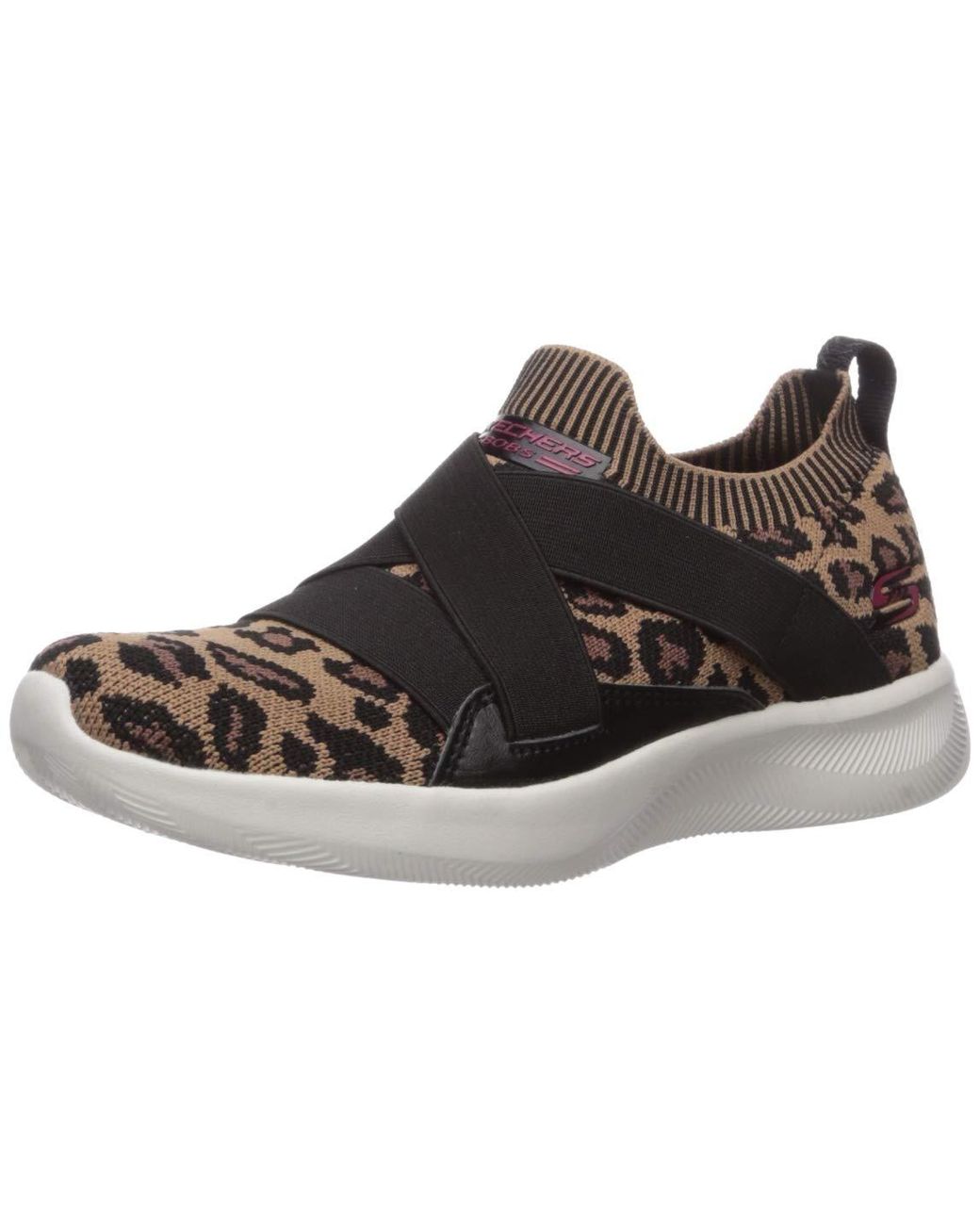 skechers bobs sport squad 2 leopard
