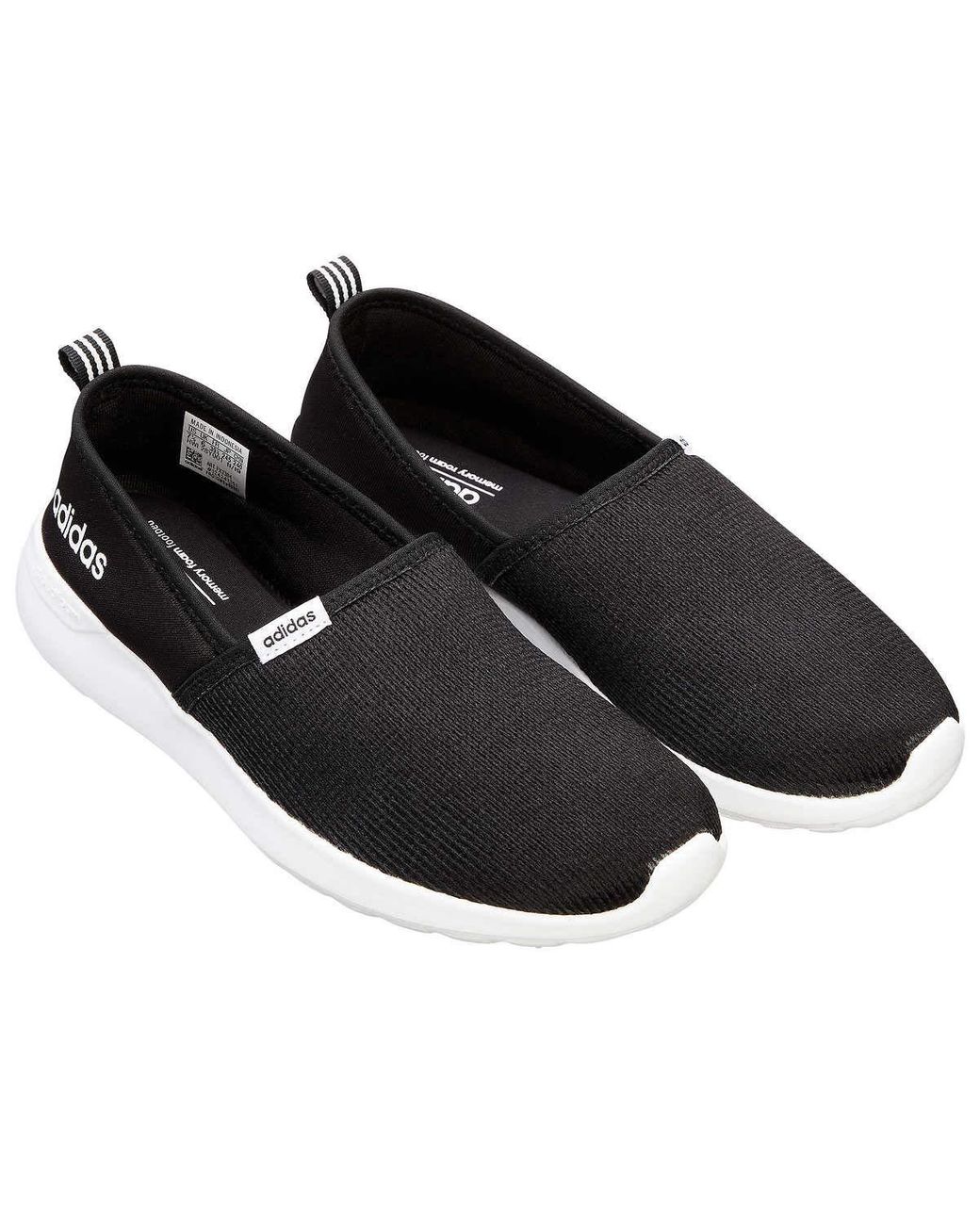 adidas Cloudfoam Lite Racer Slip On Shoes in Black Lyst UK