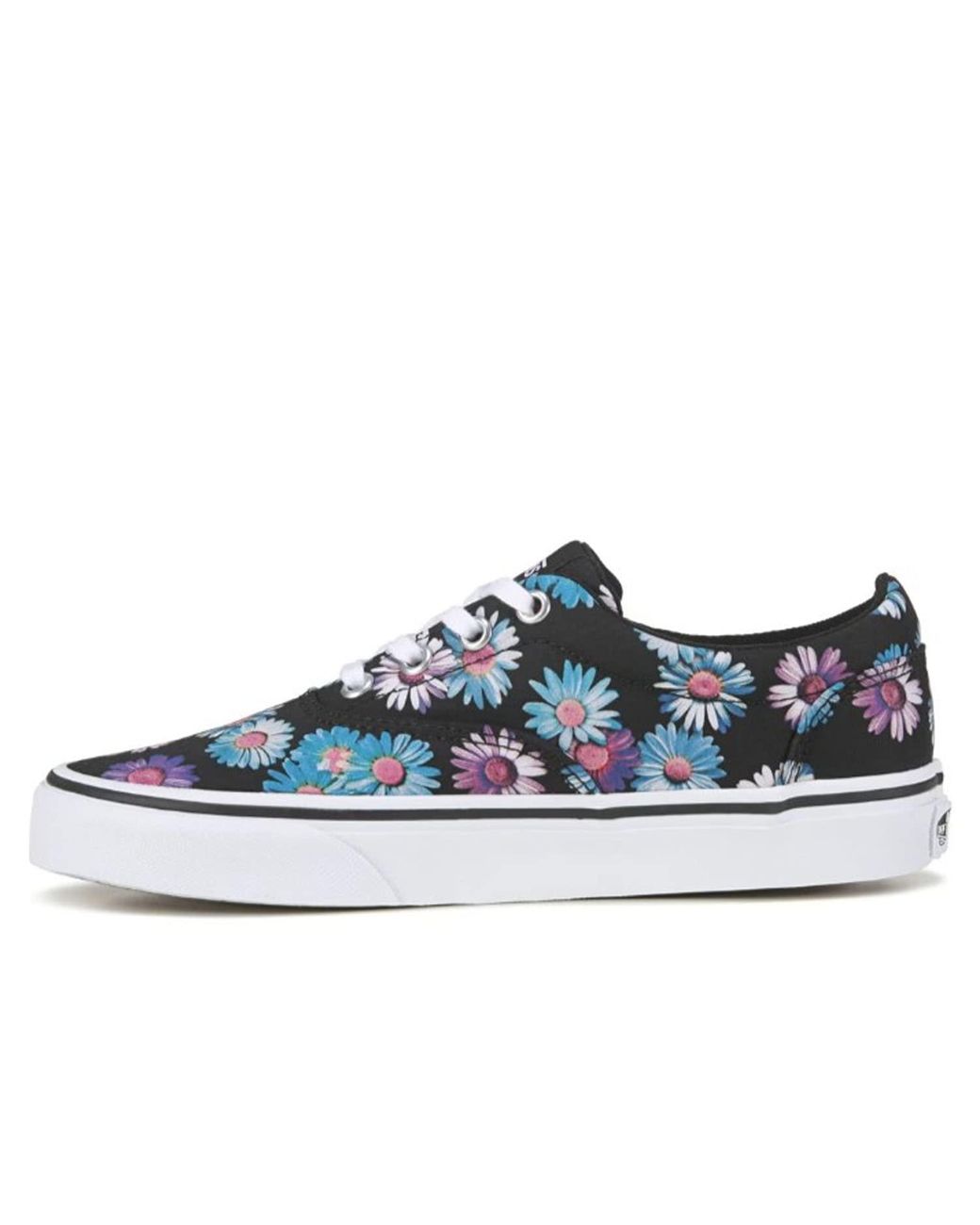 Vans Doheny Lace Up Style Dark Floral Multicolor black in Blue