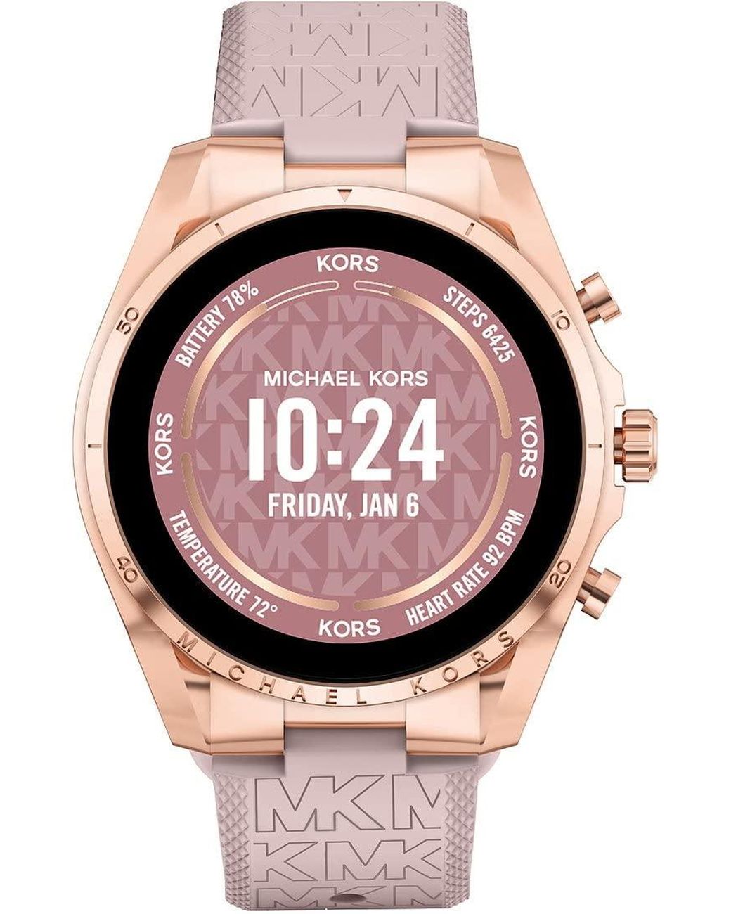 Smartwatch michael kors go mkt5070 generación 4 sport de silicona rosa sale