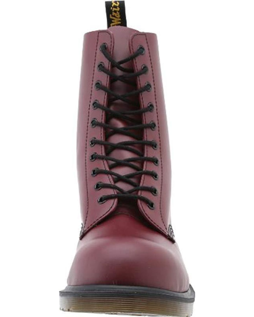 Dr. Martens 1919 Unisex Steel Toe Leather Boot in Red | Lyst