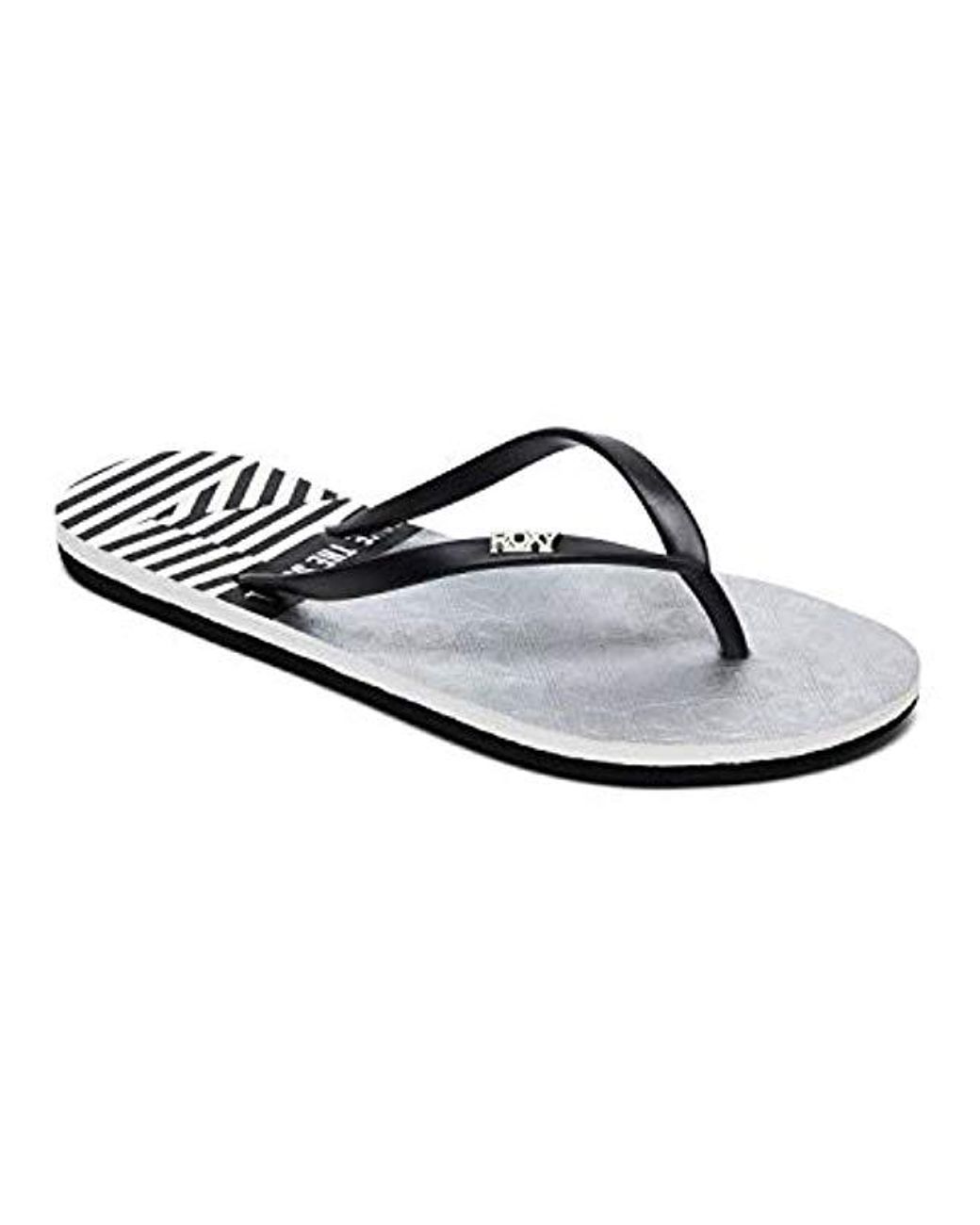 roxy black flip flops