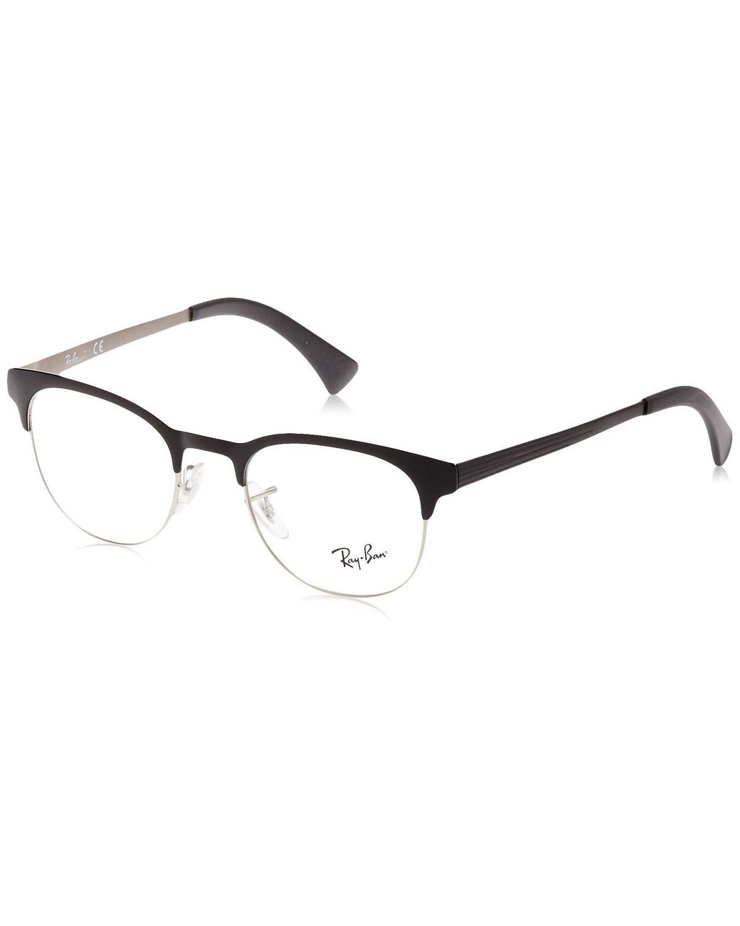 Ray Ban Rx6317 Metal Round Prescription Eyeglass Frames In Black Lyst
