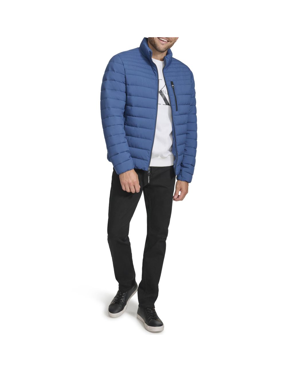 Calvin Klein Mens Lightweight Water Resistant Packable Down Puffer Jacket in Blue for Men Lyst