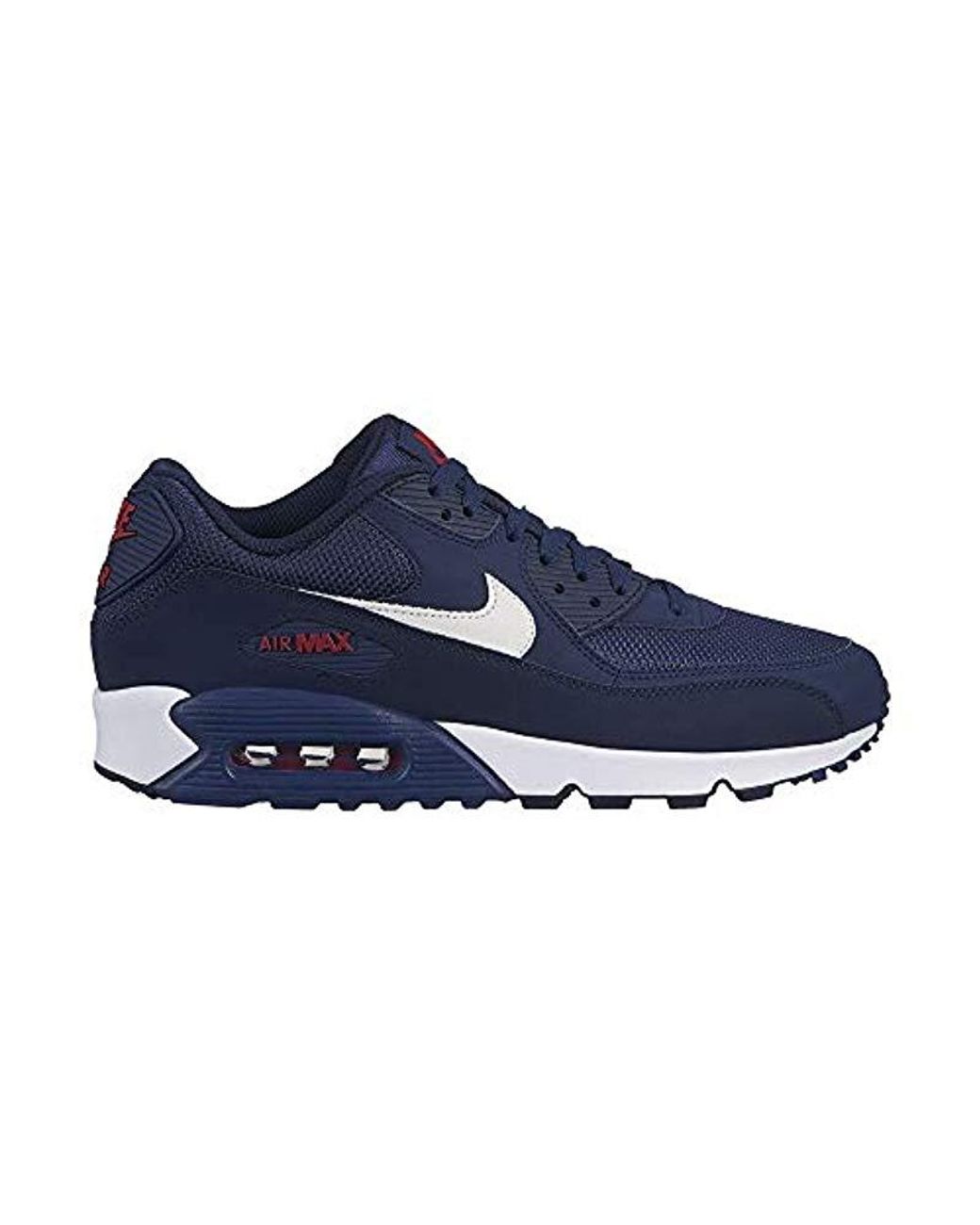 Nike Air Max 90 Essential Gymnastics Shoes, Multicolour (midnight  Navy/white/university Red 403), 10.5 Uk in Blue for Men | Lyst UK