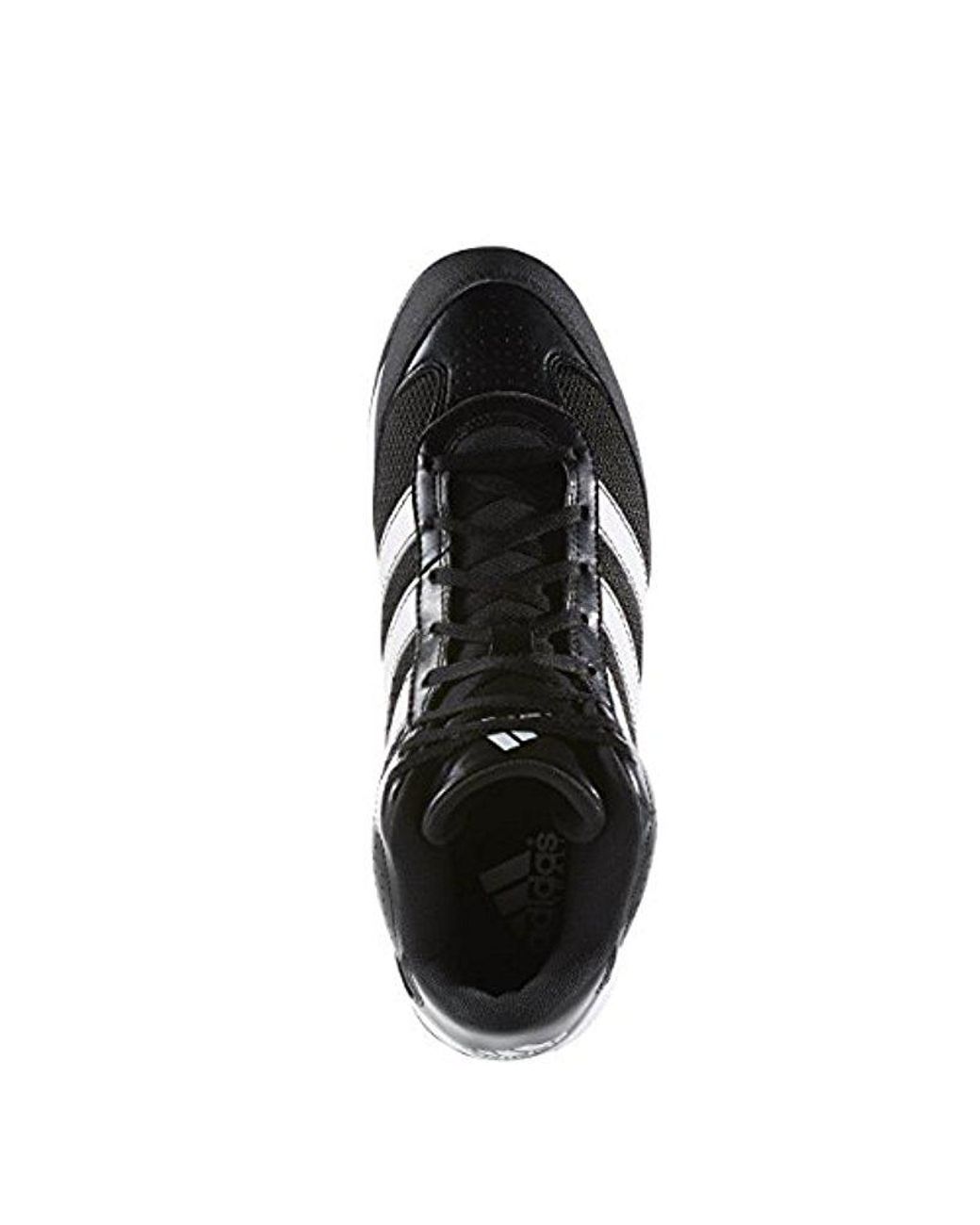 adidas Originals Leather Adidas Performance Turf Hog Lx Mid Football Cleat  in Black/White/Silver (Black) for Men | Lyst