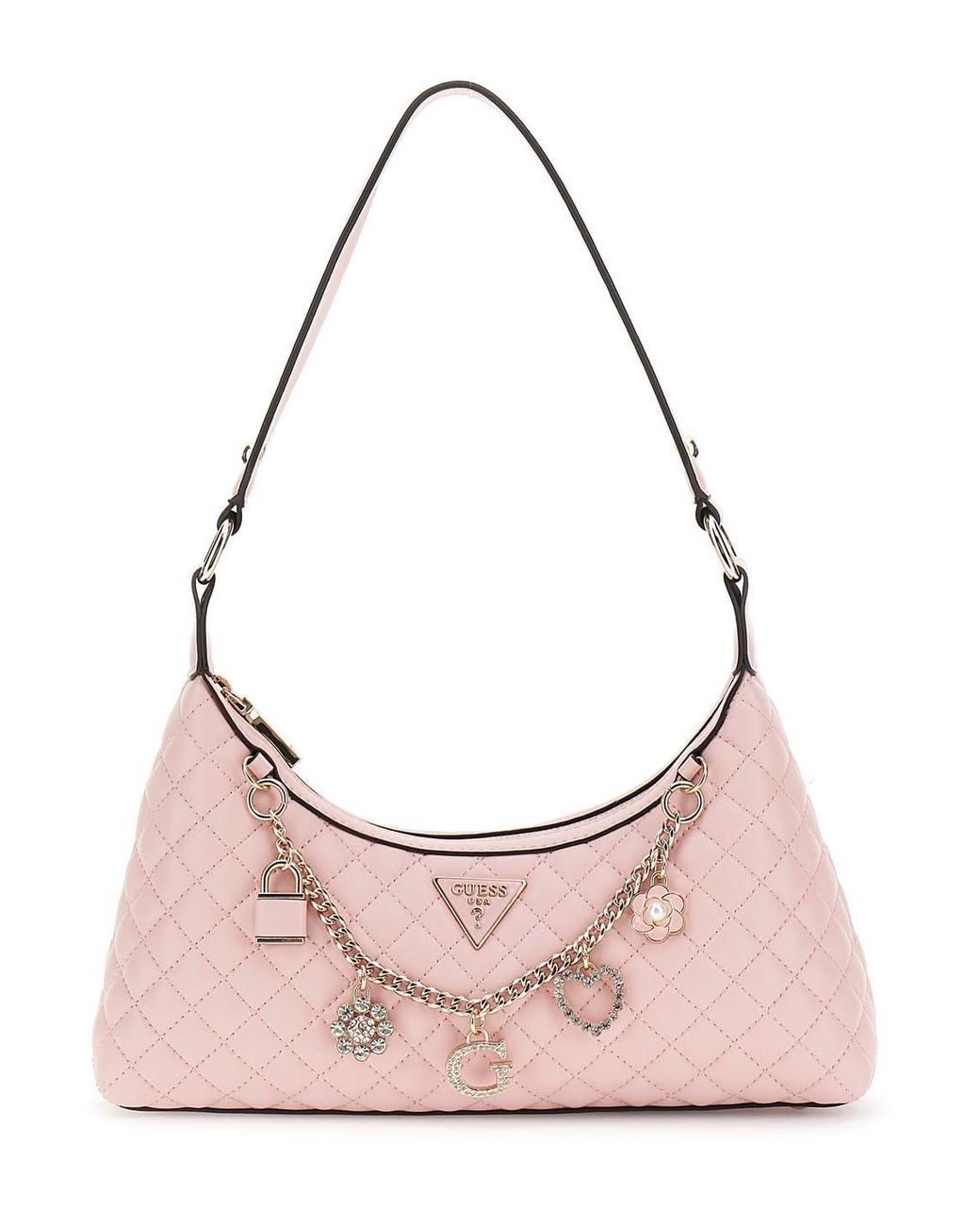 GUESS Schoudertas Everlee Top Zip Shoulder Bag Cream White Crème | bol GUESS Schoudertas Everlee Top Zip Shoulder Bag Cream White Crème | bol