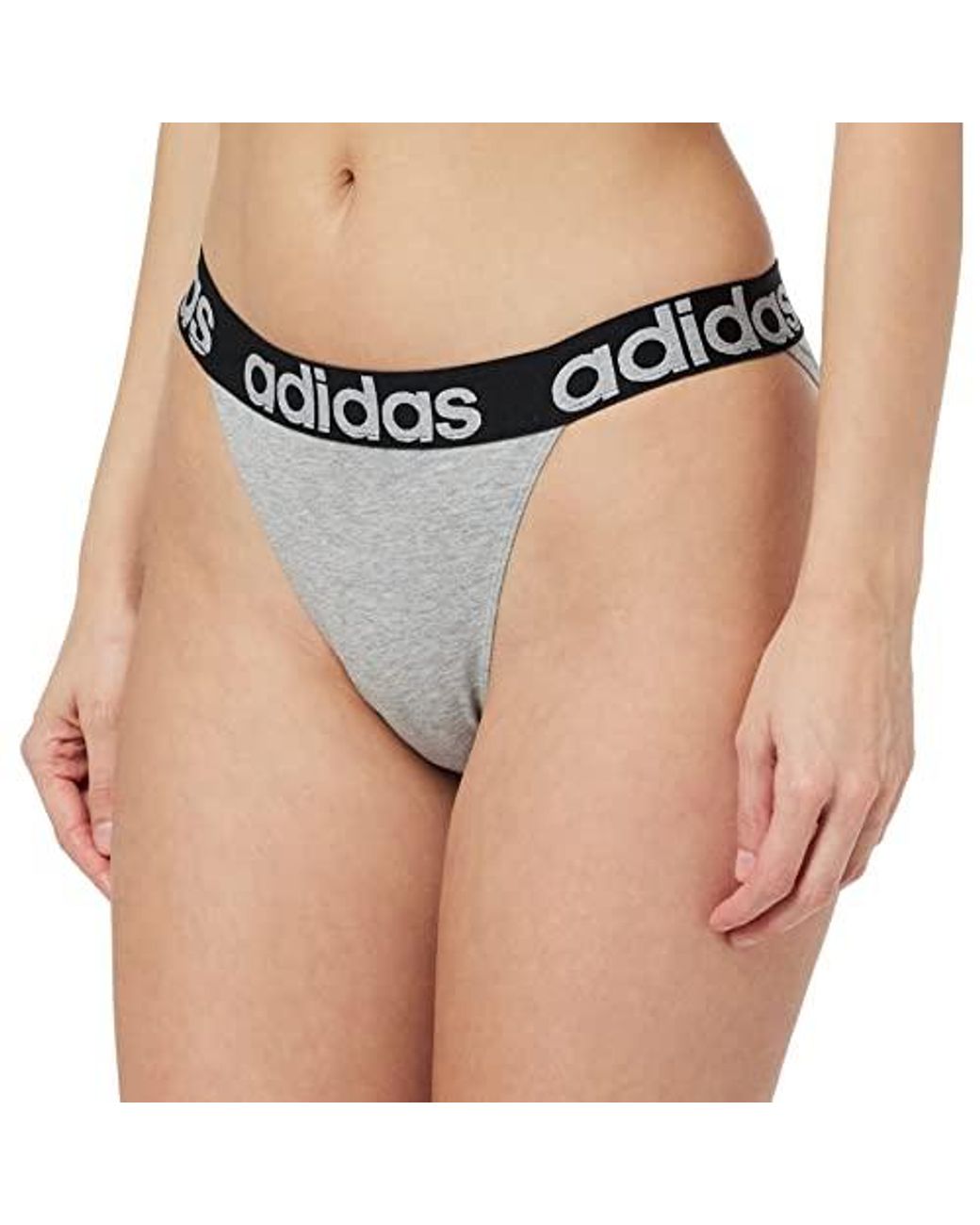 adidas Tanga Thong Panties in Black | Lyst UK