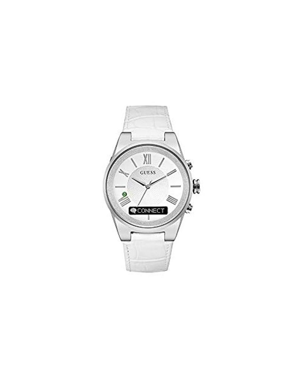 Guess Leather Connect Watches C0002mc1 in White - Lyst