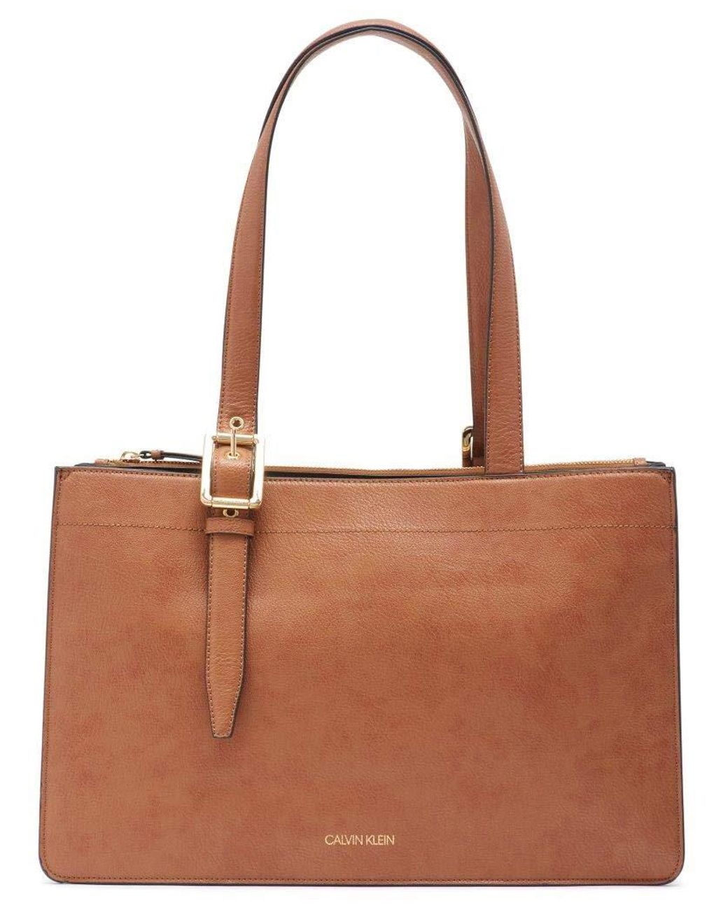 Calvin Klein Havana Novelty Organizational Tote in Caramel (Brown) Lyst