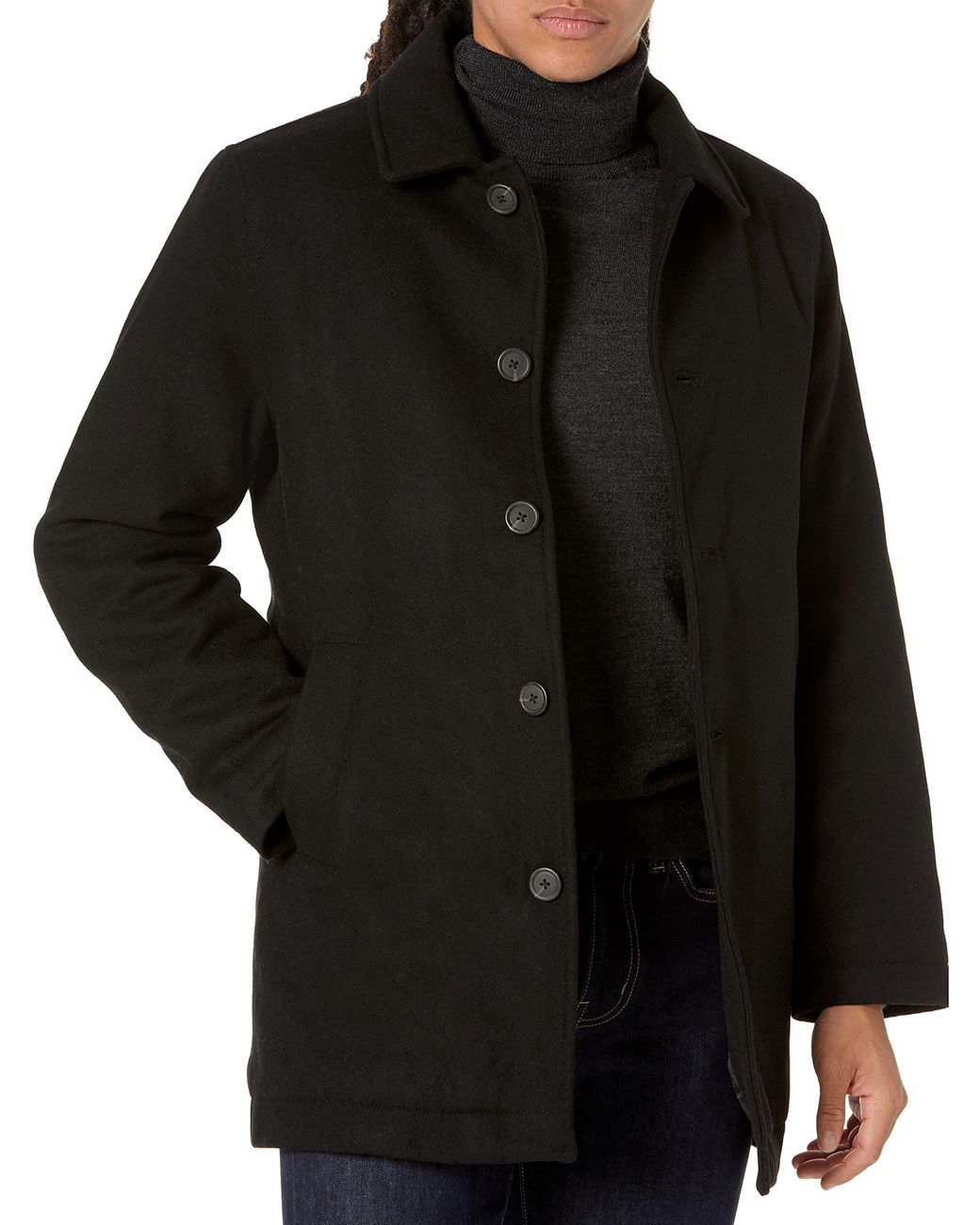 Amazon Essentials Wool Blend Heavyweight Car Coat in Black (Blue) for Men -  Save 6% - Lyst