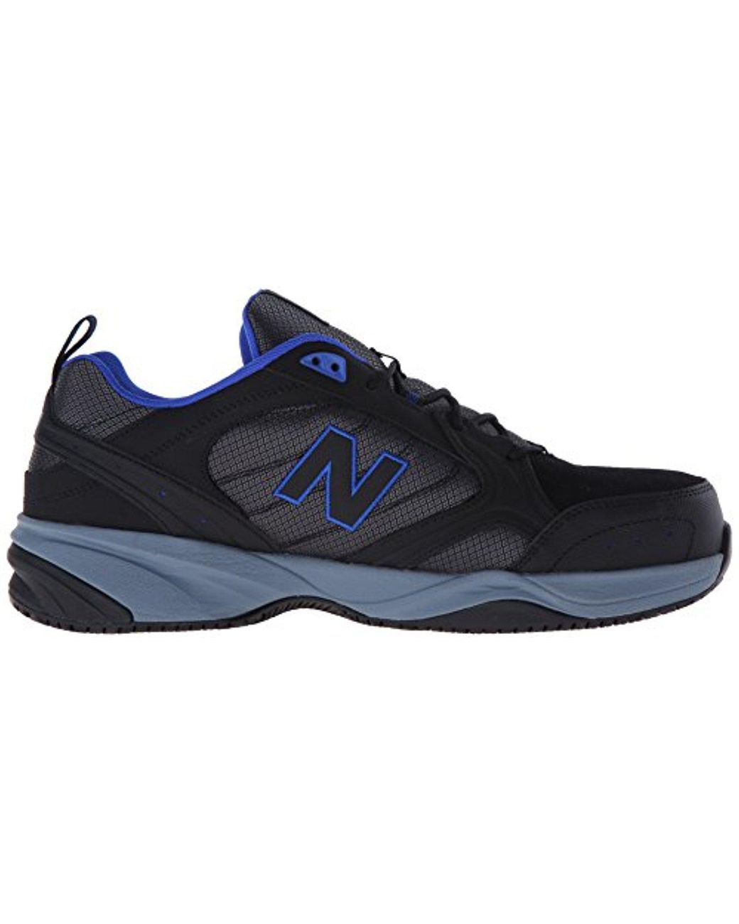 New Balance Steel Toe 627 Suede Cross-trainer Shoe in Black for Men | Lyst