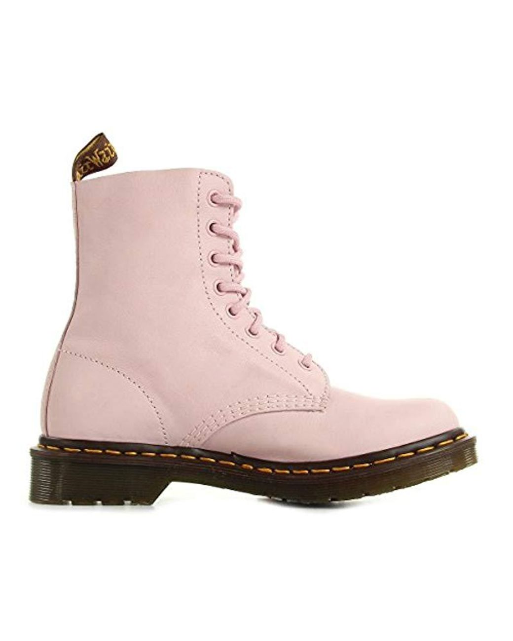 Dr. Martens Pink Leather 'pascal Bubblegum' Lace Up Boots | Lyst UK