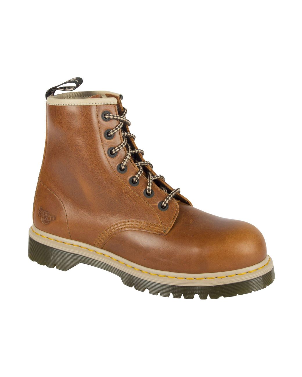 Dr. Martens Dm Docs Icon 7b10 Tan Steel Toe Cap 7 Eyelet Heavy Duty Safety  Boots in Brown for Men | Lyst UK