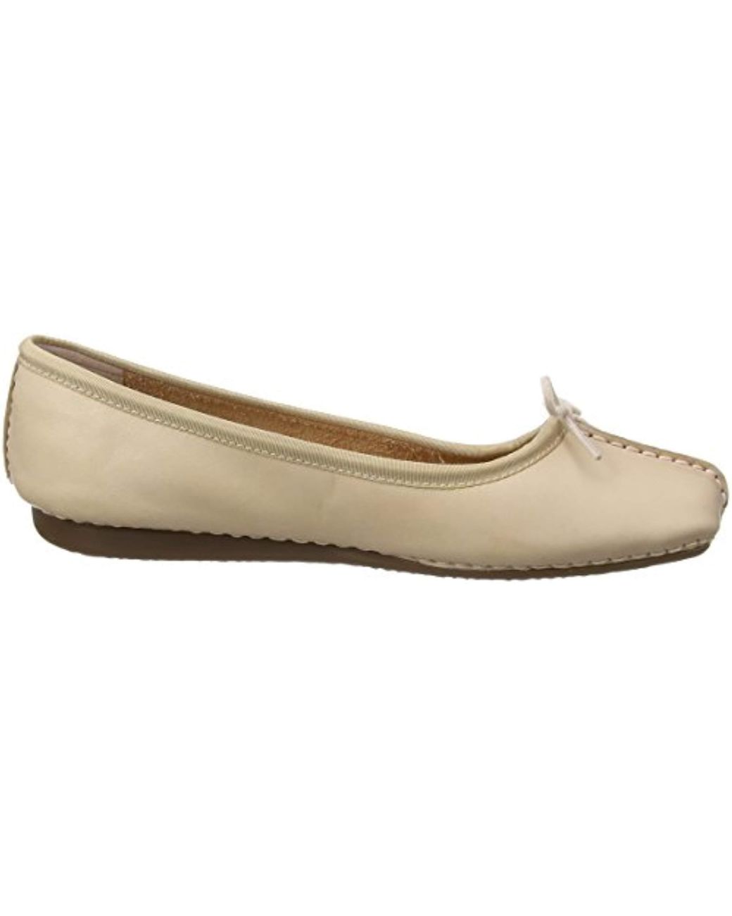 Clarks Leather Freckle Ice Ballet Flats in Beige (Nude) (Natural) | Lyst UK