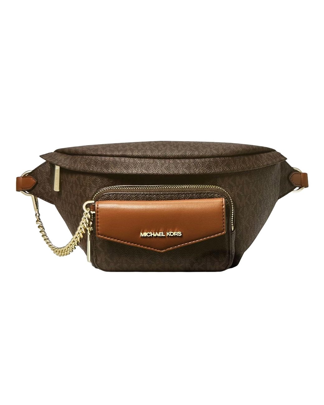 Brown 'Slater' shoulder bag Michael Michael Kors - stripe waist bag -  IetpShops Netherlands