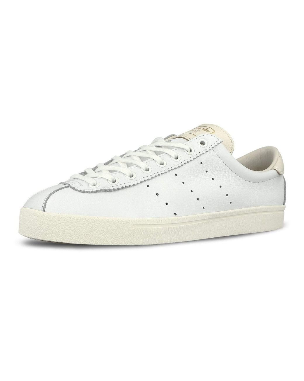 adidas white leather trainers
