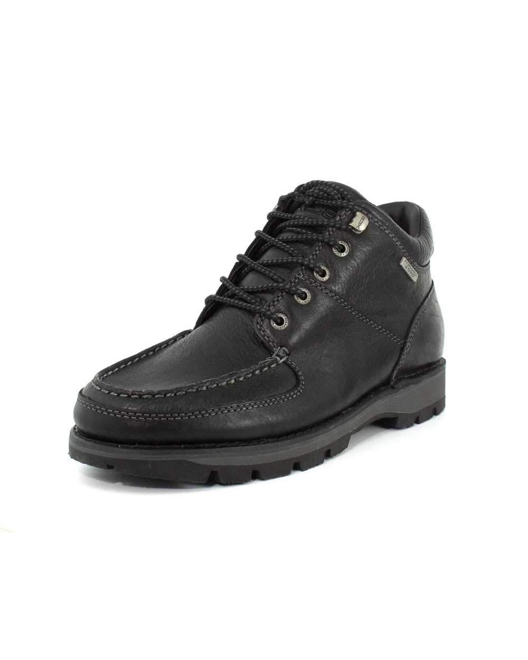 Rockport black chukka boots deals
