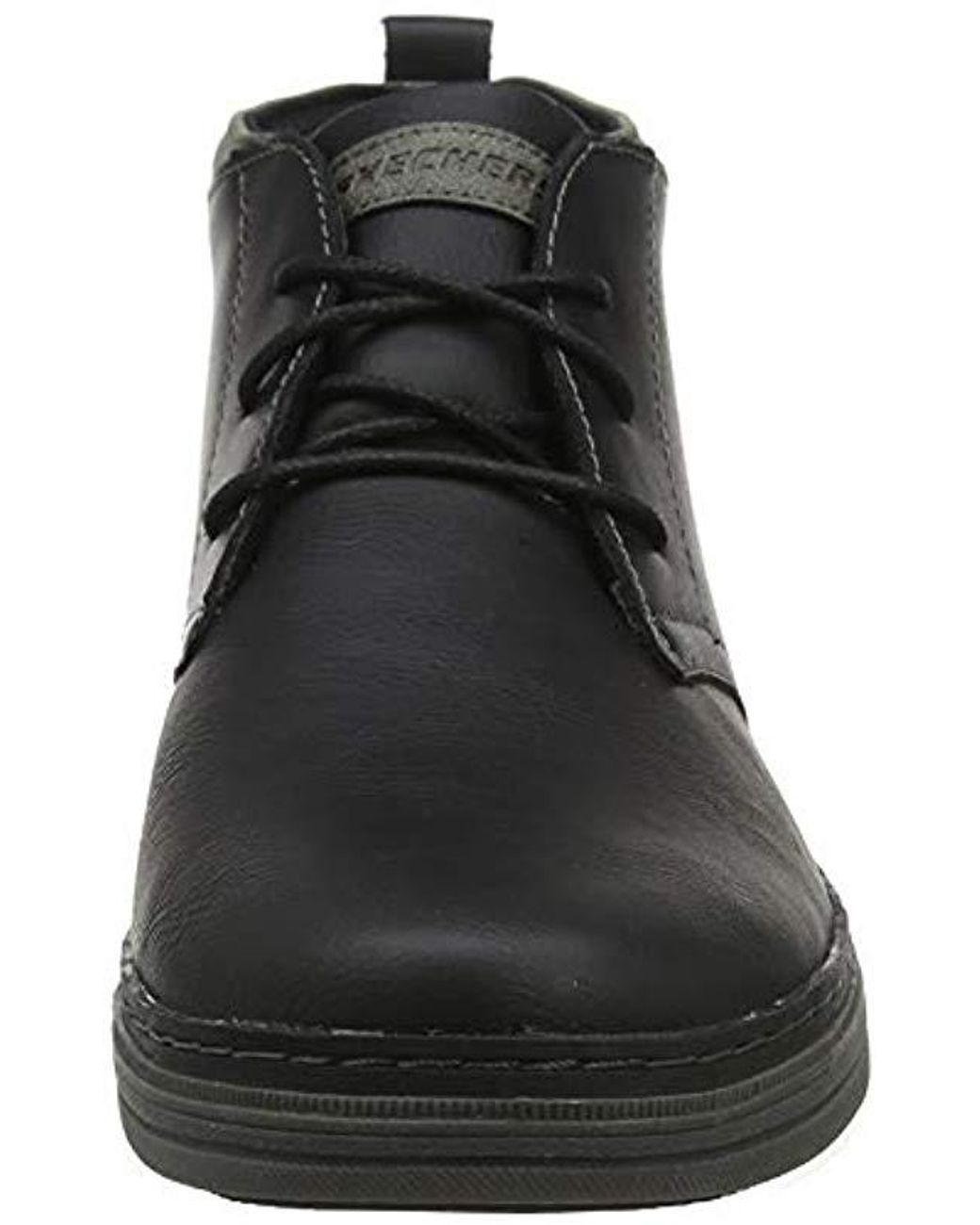 skechers steel toe hombre negro
