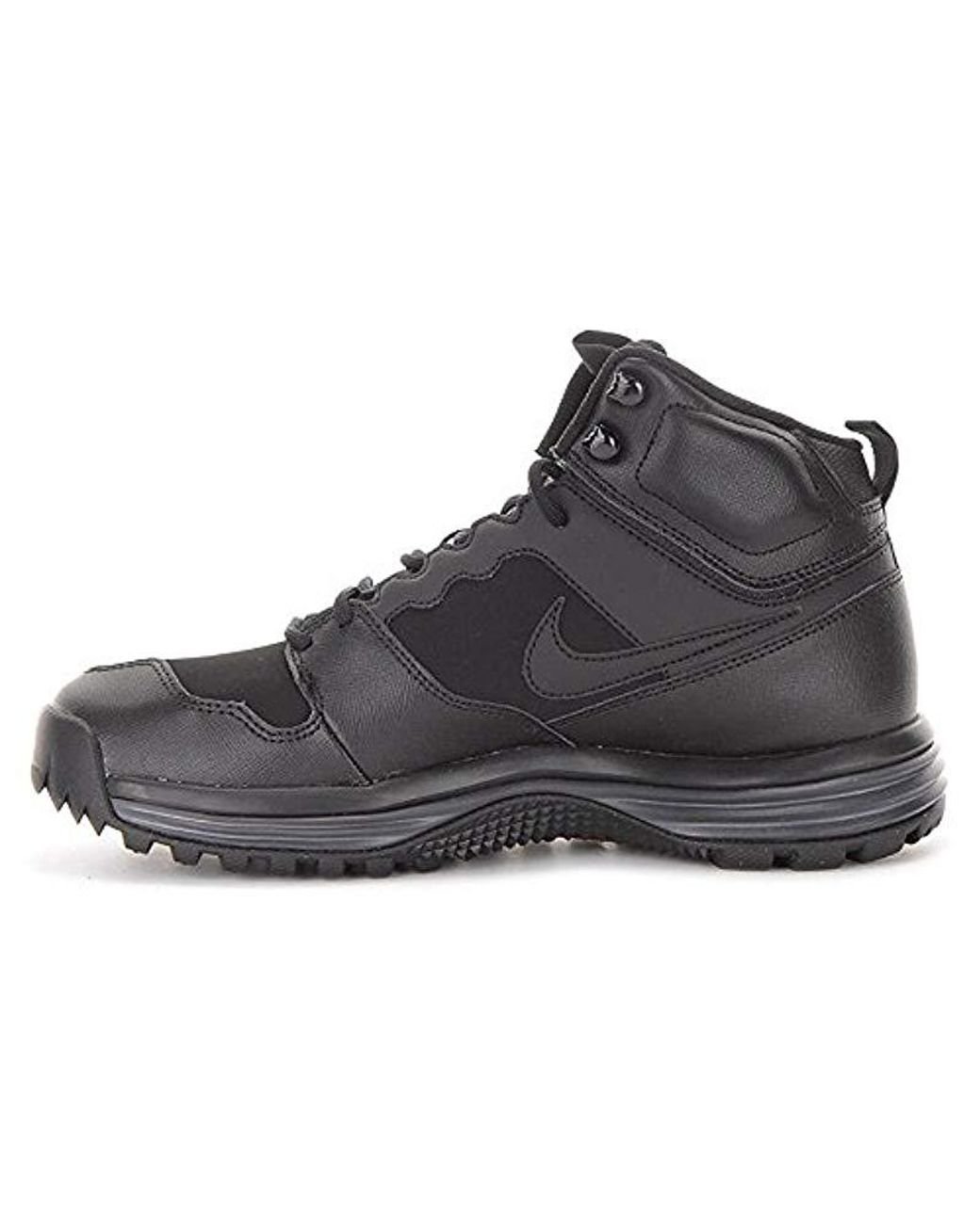 Nike Dual Fusion Hills Mid Leather Low Rise Hiking Boots in Black for Men Lyst UK