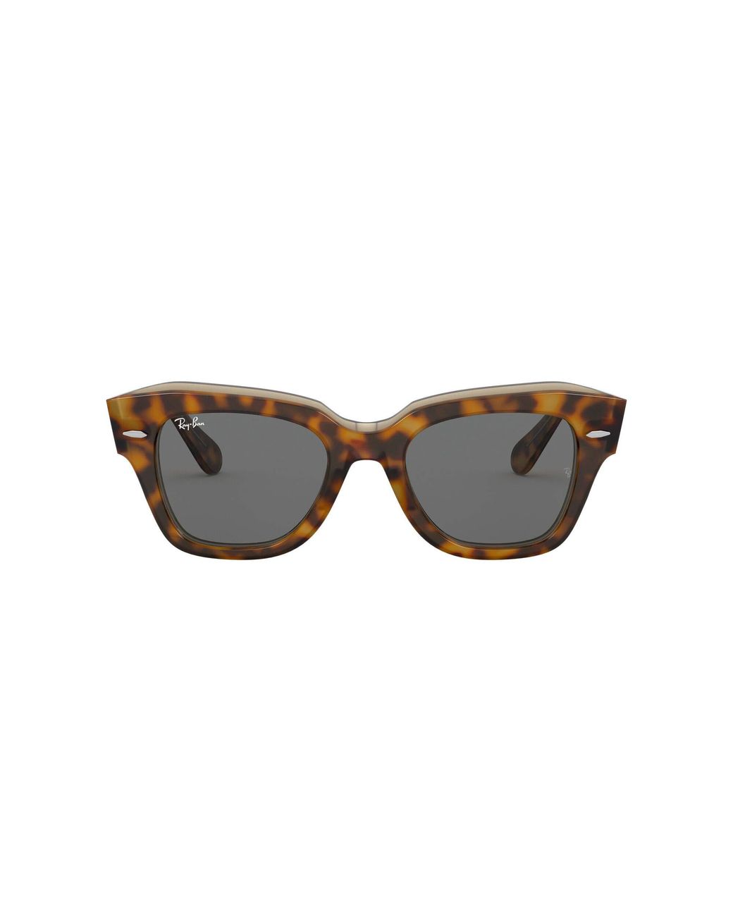 RayBan Rb2186 State Street Square Sunglasses in Brown Save 30 Lyst RayBan Rb2186 State Street Square Sunglasses in Brown Save 30 Lyst