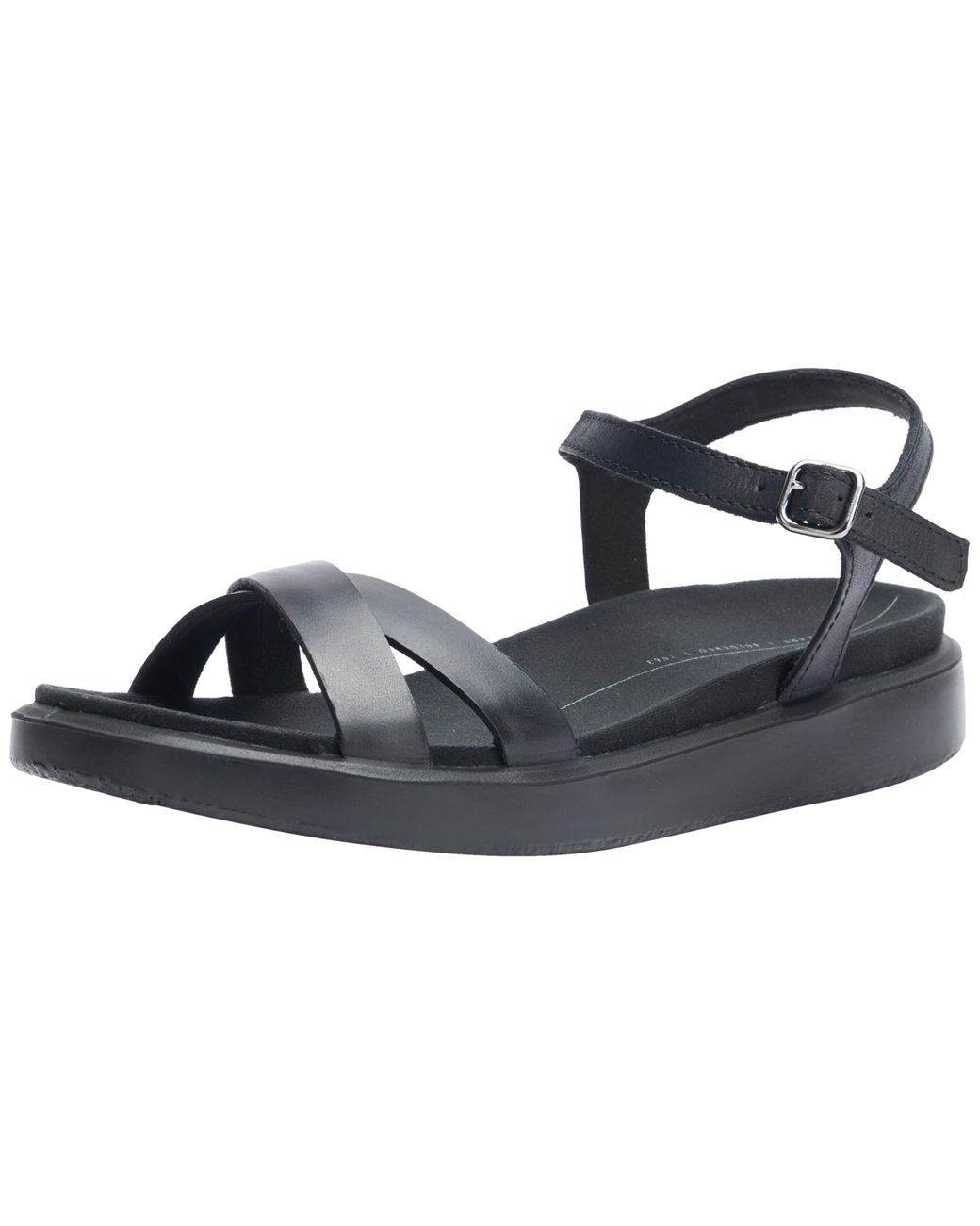 Ecco Women s Yuma Ankle Strap Sandal in Black Lyst UK