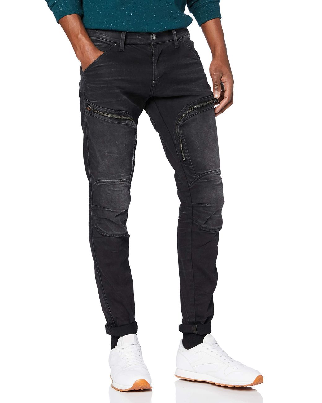 g star air defence zip skinny jeans