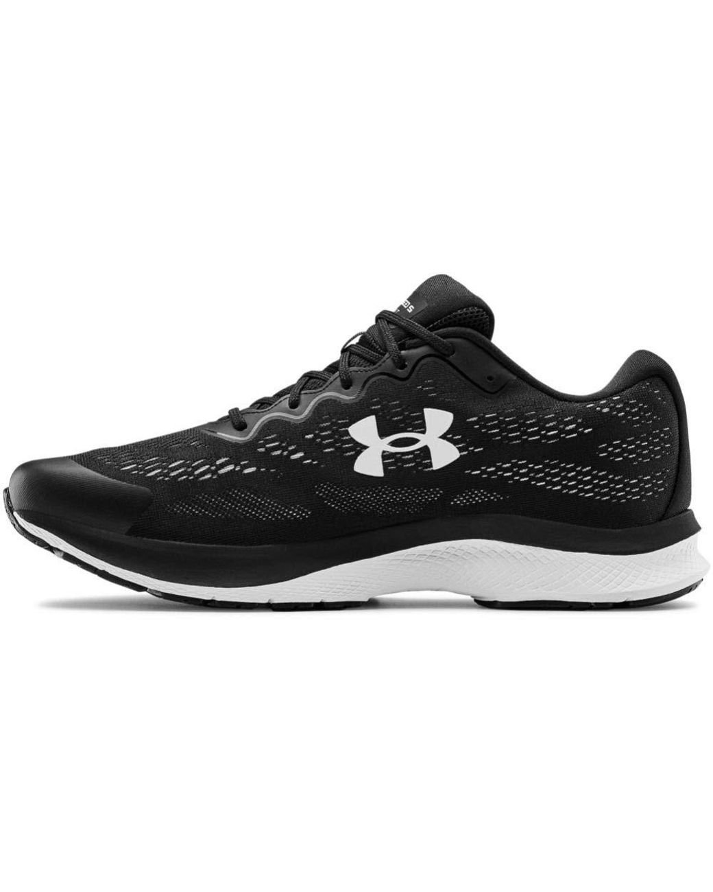 Under Armour Charged Bandit 6 Running Shoe in Black/White (Black) for ...