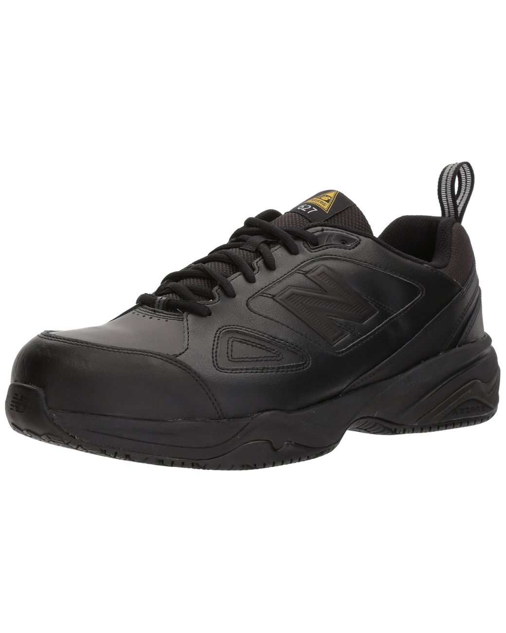 New Balance Suede 627 V2 Steel Toe Work Shoe in Black/Black (Black) for ...