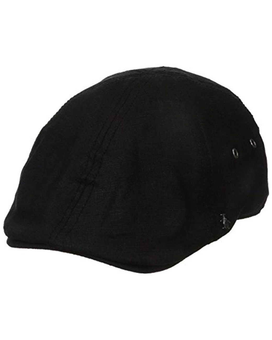 Original Penguin Linen Driving Cap in 