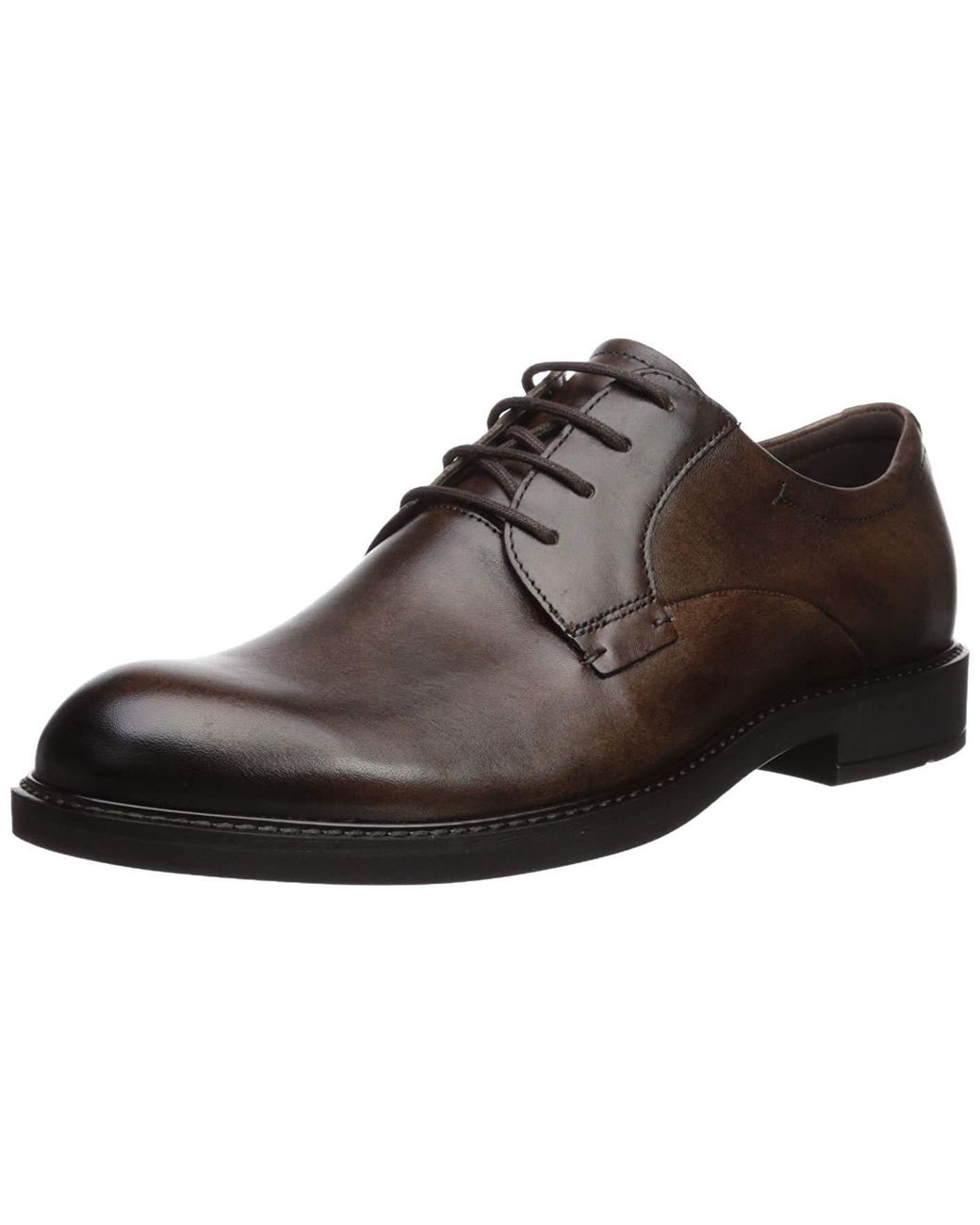 Ecco Leather Vitrus Iii Plain Toe Tie Shoe in Brown for Men | Lyst